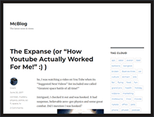 Tablet Screenshot of blog.mcherron.com